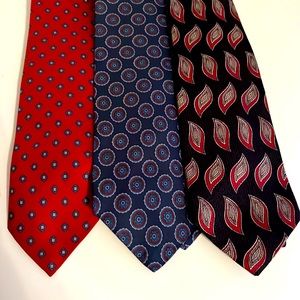 Robert Talbott Lot of 3 Men’s Silk Ties Excellent Condition